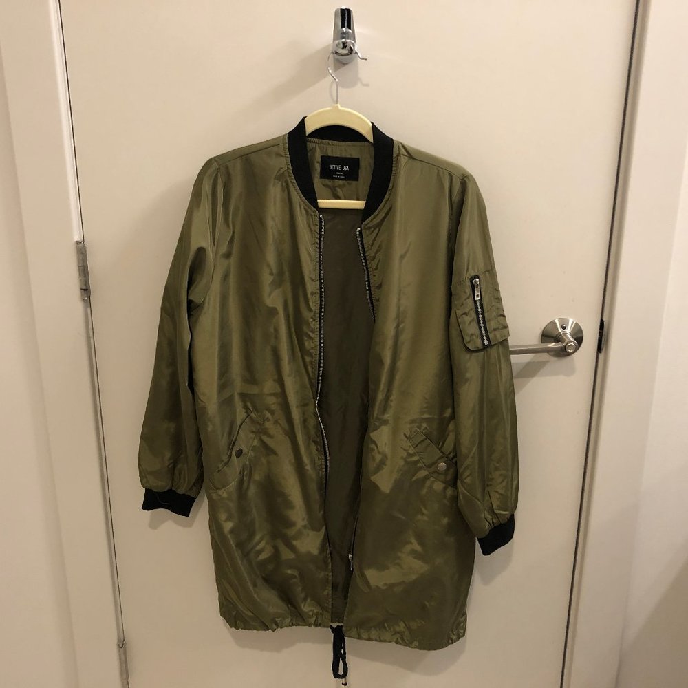 Olive Green Bomber Jacket Never Been Worn